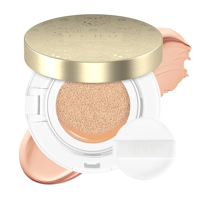 Cushion Foundation Makeup, Buildable Coverage Moisturizing Nourishing Breathable Poreless Oil-Control Lightweight, Skin fit, Natural Flawless Matte Finish