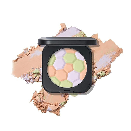 LAURA GELLER NEW YORK Filter Finish Pressed Radiant Setting Powder, Color Correcting For Even Tone, Universal