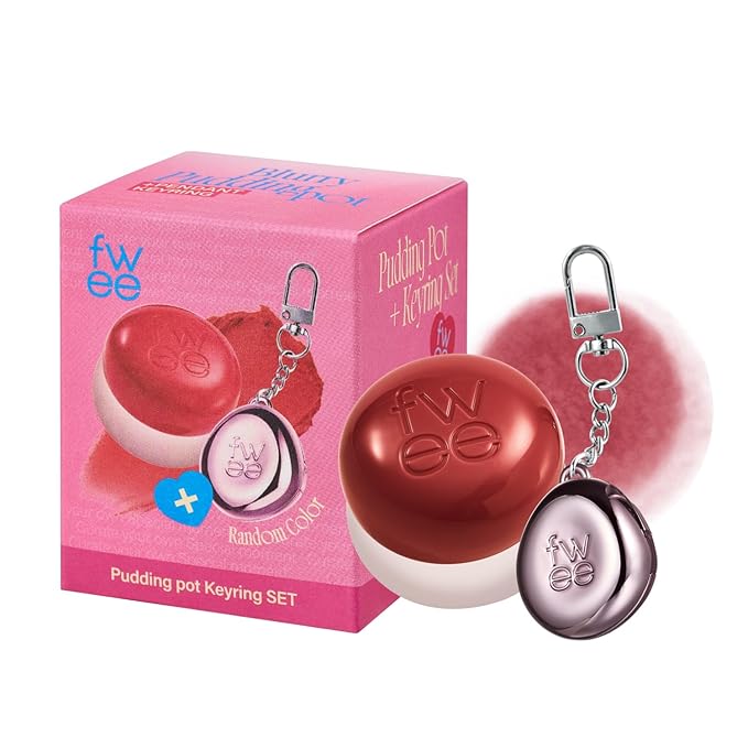 Blurry Pudding Pot + Keychain SET | Airbrushed Blush & Lip, Buildable Pigment, Long-lasting, Lightweight, Easy to Blend, Natural Soft Matte Finish Makeup – Film (Rosy Mauve) | 0.17 oz