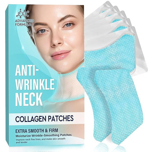 ITECFREELY Neck Wrinkle Patches, 5 PCS Smooth & Firm Fine Lines Wrinkle Patches, Moisturizing and Nourishing Collagen Facial Silicone Wrinkle Patches