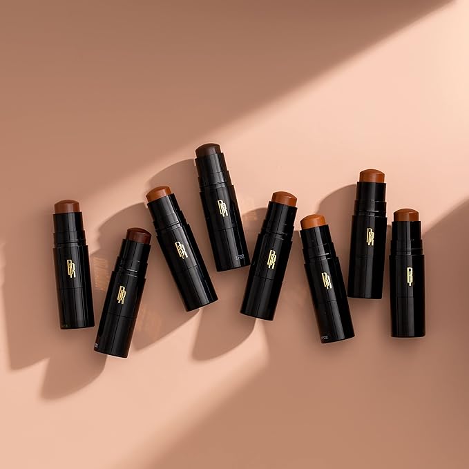 Black Radiance Color Perfect Foundation Stick with Soft Brush Applicator Duo – Buildable, Blendable Versatile Pigment-Rich Formula - Beautiful Bronze
