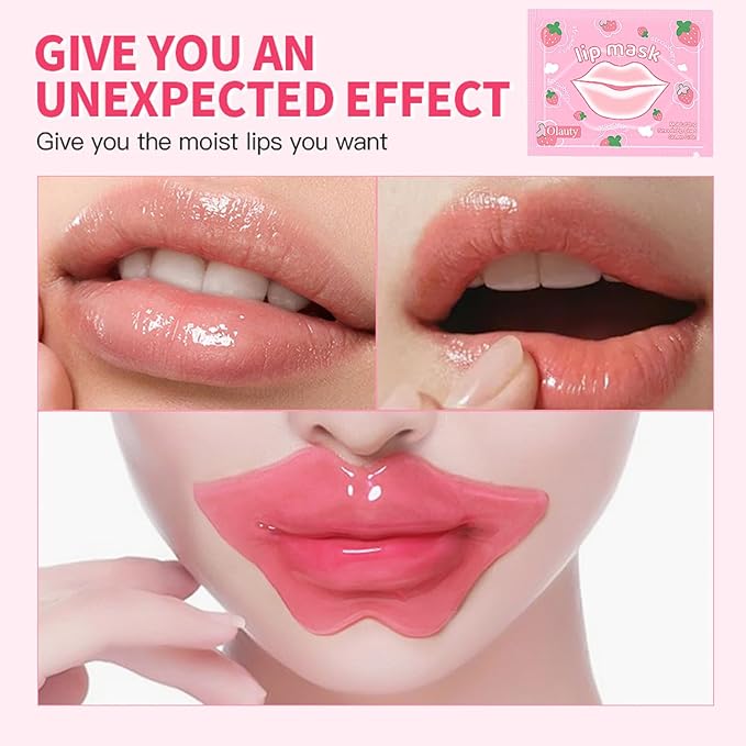 30 Pairs Eye Masks & Lip Masks, Crystal Collagen Under Eye Patches for Puffy Eyes, Moisturizing Lip Mask Pink Lip Pads for Lip Spa Daily Labial Mask Eye Patches for Reducing Fine Lines & Dark Circles