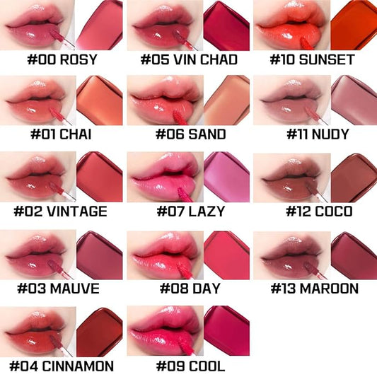 BBIA Glow Lip Tint – Lip Plumping, Volume Up Glossy Lip Stain, Naturally Moisturize, Lightweight, Long-Lasting, Vivid Color, Comfortable Glowy Texture, Non-Sticky, Non-Dry, 3.2g (#03 MAUVE)