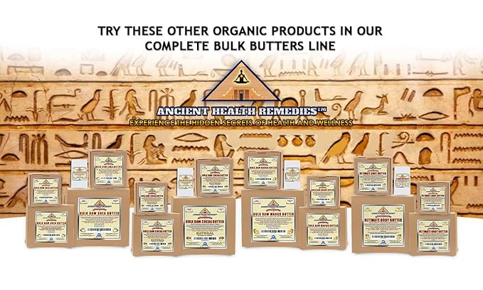 ANCIENT HEALTH REMEDIES Organic Unrefined Raw MANGO BUTTER JAR/BLOCKS Bulk, Light Mango Aroma, Non-Greasy Base for Beauty, Skin Moisturizing, DIY Base for Body Butter & Hand Creams (10 LB)