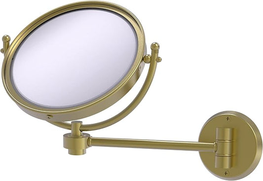 Allied Brass WM-5/5X-GLT 8 Inch Wall Mounted Make-Up Mirror 5X Magnification, Glokzin Teal