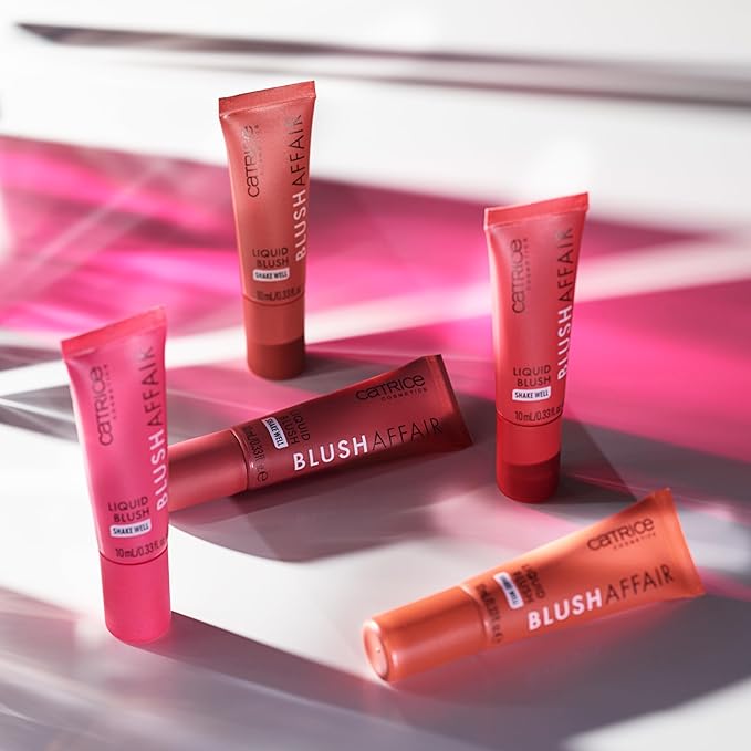 Catrice | Blush Affair Liquid Blush | Long-Lasting & Lightweight Multi-Use Make Up for Cheeks & Lips | Vegan & Cruelty Free | Without Parabens, Gluten, & Preservatives (30 | Ready Red Go)