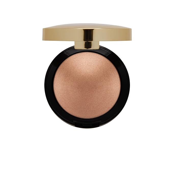 Milani Highlighter Makeup - Baked Contour Powder & Face Highligher, Made in Italy - Rosa Italiana