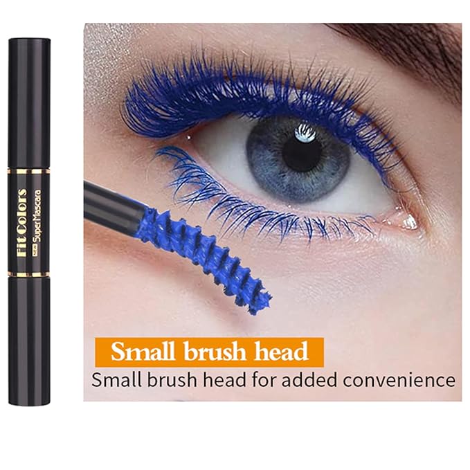 3 Colors Double-Ended Colored Mascara Set for Eyelashes, Purple Blue Pink Colorful Mascara Waterproof Charming Long Lasting Voluminous Eye Makeup Mother's Day Gifts for Women