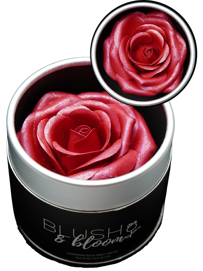Blush & Bloom™ CLASSIC EDITION: FEISTY 3D Silk Rose Blush on Powder