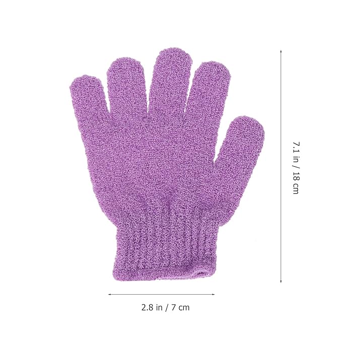 10Pcs Exfoliating Bath Gloves - Five Finger Body Scrubber and Back Massaging Towels in Random Colors, Ideal for Deep Cleaning and Skin Care
