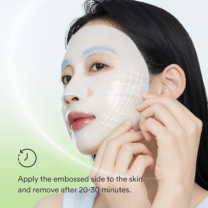 Abib Collagen Gel Mask Heartleaf Jelly 4 Sheets (Soothing) I Korean Vegan Collagen, Cooling Calming Hyaluronic Acid Hydrogel Face Mask Skin Care