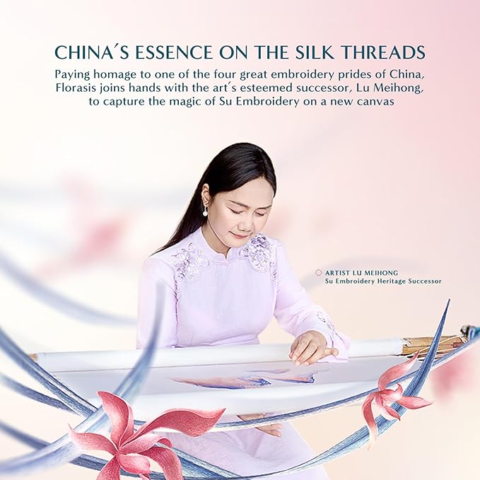 FLORASIS Flawless Jade Breathable Longwear Cushion Foundation (Ode to Embroidery) (N20 Shimmering Lotus, 1 Count)