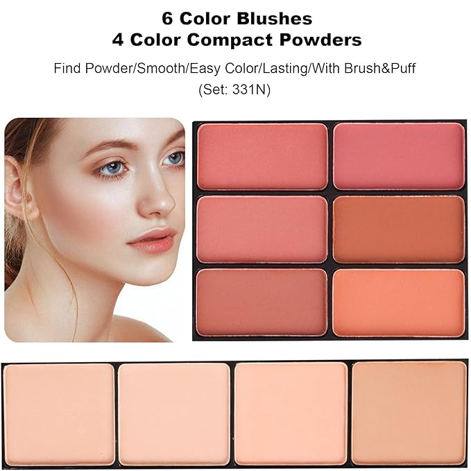 58 Color Professional Makeup pallet, Makeup Kit for Women Full Kit,All In One Makeup Set,Makeup Gift Set for Women&Girls&Teen (331N)