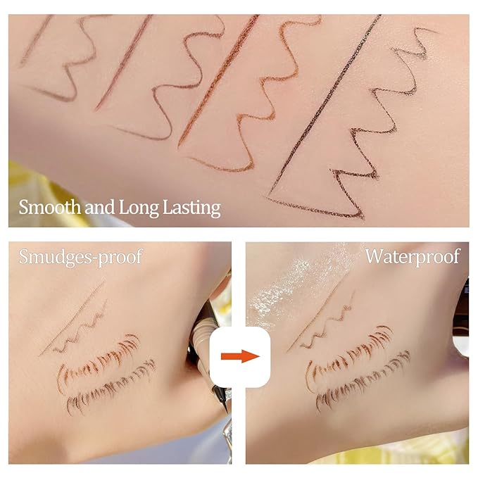 Black Liquid Eyeliner, Liquid Eye Liner Waterproof And Smudge Proof Eyeliner Makeup, High-Pigmented Liquid Eyeliner Pen For Women Long-Lasting Wear, Felt Tip, Smooth, Quick Drying, Lightweight