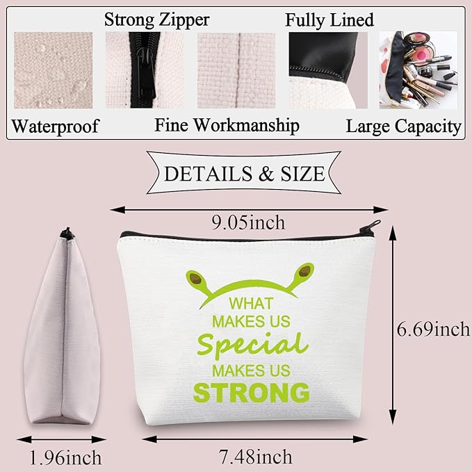 BDPWSS Monster The Musical Gift Monster Movie Makeup Bag What Makes Us Special Makes Us Strong Musical Theatre Gift (Makes Special)