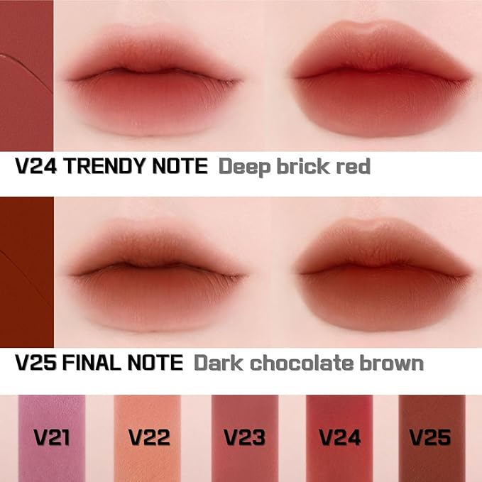 BBIA Last Velvet Tint - Soft & Creamy Matte Finish Lip Stain, Blur Effect with Velvety Texture, Long-Lasting, High Pigment, Lightweight, Non-Drying, Vegan, Korean Lip Makeup (V22 MELLOW NOTE)