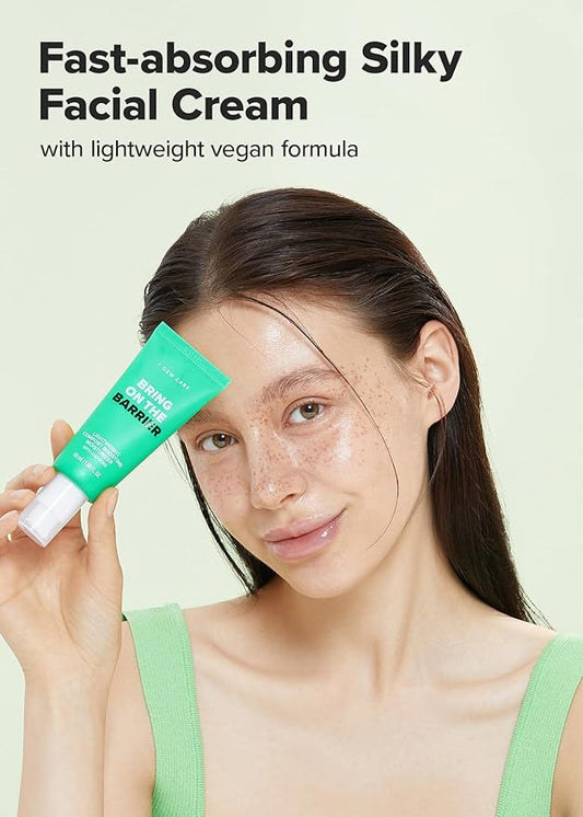 I DEW CARE Lightweight Boosting Moisturizer - Bring On The Barrier | Strengthening, Soothing for Combination Skin and Oily Skin, Balance Excess Sebum, Fast Absorption, Hydrating, 50mL