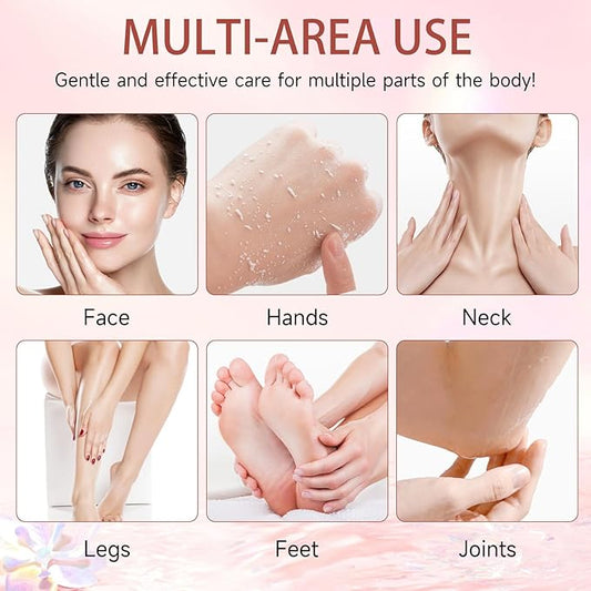 Purifying Exfoliating Gel, Gentle Facial Exfoliator Cleanser, Natural Hydrating Peeling Gel for Face & Body, Deep Cleansing & Moisturizing for All Skin Types, Sensitive Skin Safe