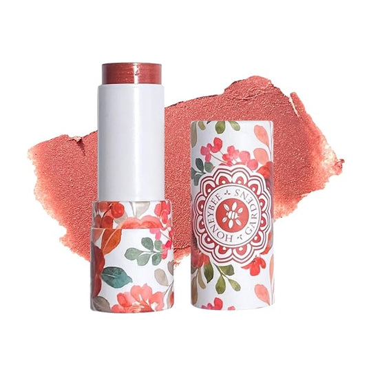 Honeybee Gardens Color Within Reach MultiStick, Virtue, Bronze Guava Golden Shimmer, Multipurpose Makeup, Natural Glow, Easy Application, Vegan, Cruelty-Free, Net Wt. 0.2 oz