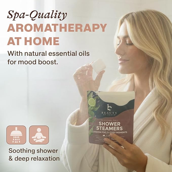 Lavender Shower Steamers Aromatherapy – USA Made Large Shower Tablets, Gifts for Women & Men, Christmas Stocking Stuffers, Stress Relief, Relaxing Calming Pamper & White Elephant Gifts for Adults