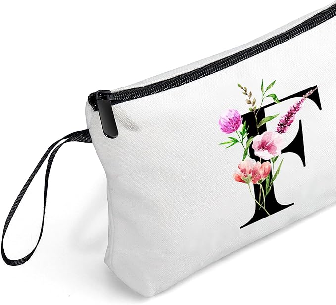 Birthday Friendship Womens Bridesmaid Proposal Coolest Gifts for Sister Teacher Coworkers Bride Personalized Travel Makeup Cosmetic Bag with Mirror Valentines Mothers Day Christmas Graduation F