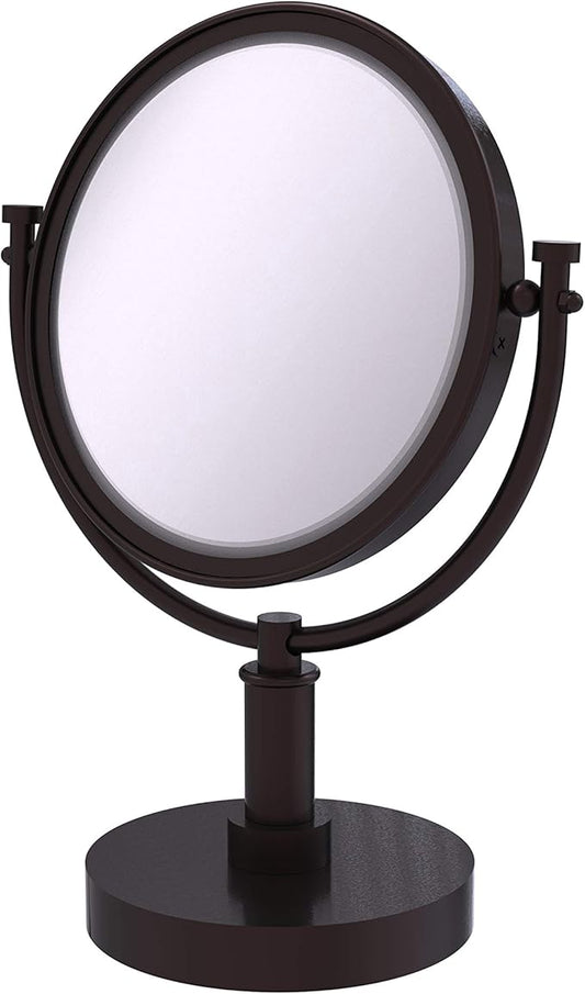 Allied Brass DM-4/4X-ABZ 8-Inch Table Mirror with 4X Magnification, 15-Inch, Antique Bronze