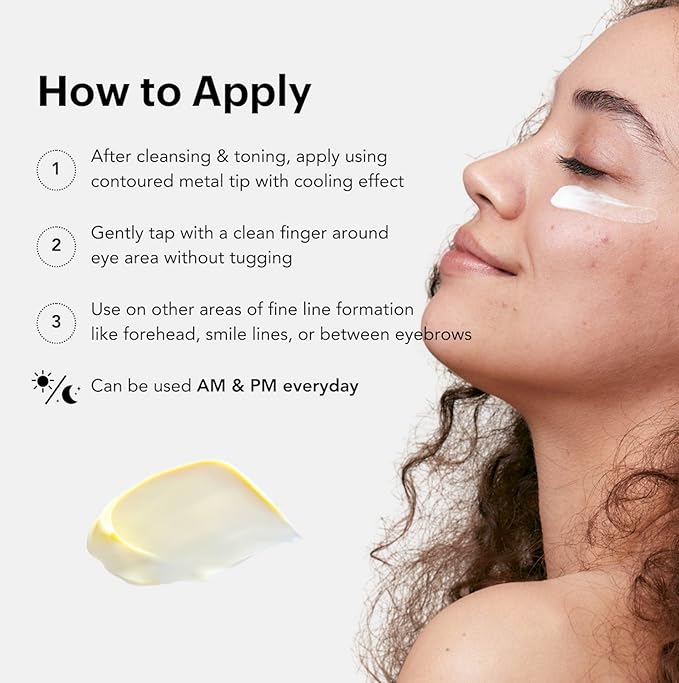 Dark Circle And Wrinkle-Freeze Peptide Eye Cream | Caffeine | Puffiness Fines Lines | One Perfect Plumping + Firming | Hyaluronic Acid + Vitamin C + Shea Butter | Vegan Korean