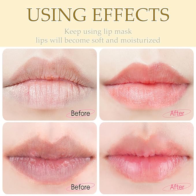 30 Pairs Lip Mask & Eye Mask,24K Gold Gel Eye Masks for Dark Circles,Wrinkles and Fine Lines,Moisturizing Collagen Lip Mask Reduce Lines and Dry Lips, Effectively Nourishes Skin Care