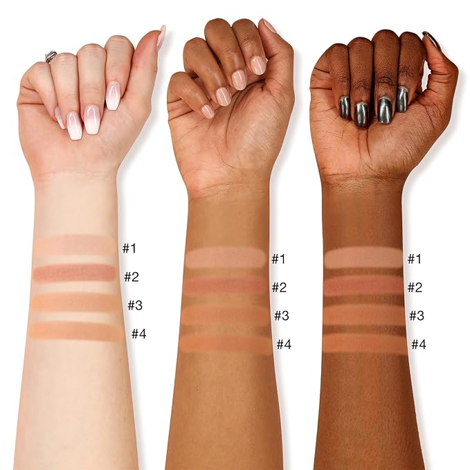 Boobeen Soft Matte Bronzer, Contour Palette for Face, Bronzing & Blush Powder for Contouring, Long-lasting Buildable Bronzed Shimmer