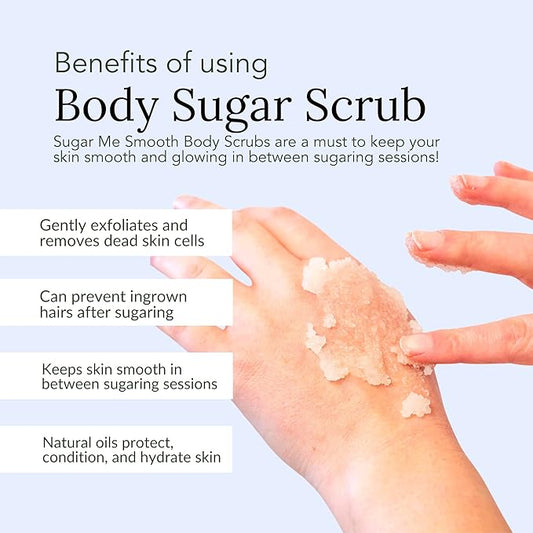 Sugar Me Smooth Body Sugar Scrub (Pure Peppermint) Ultra Hydrating and Exfoliating Scrub for Nourishing Essential Body Care Body Scrub womens scrubs