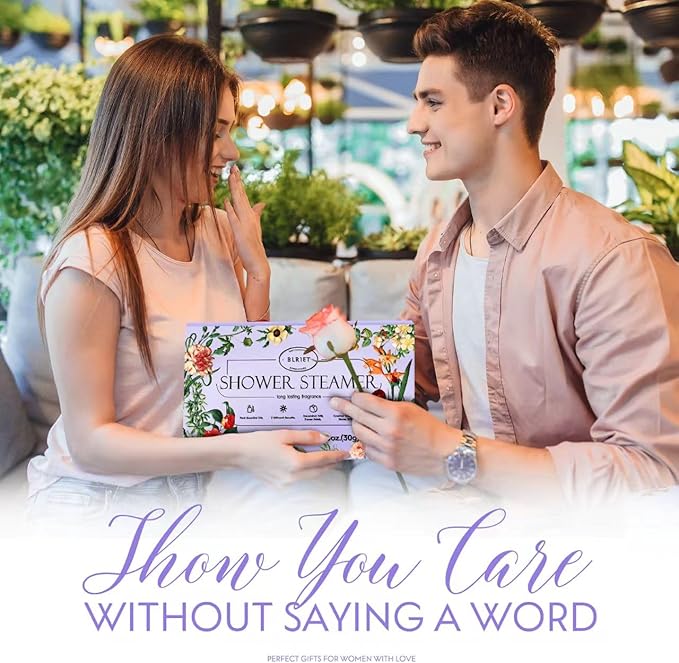 Shower Steamers Aromatherapy Blriet, Stocking Stuffers for Women, Teen Girls, Wife and Her, Christmas Gifts for Women and Mum, White Elephant Gifts for Adults, Birthday, Spa - 8 Pack