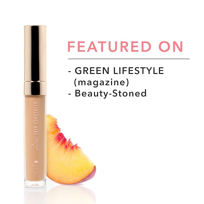 100% PURE 2nd Skin Concealer (Fruit Pigmented), Shade 5, Full Coverage, Lightweight, Liquid Concealer for Face, Under Eyes, Vegan Makeup (For Medium-Tan Skin w/Neutral Tan Undertones) - 0.17 Fl Oz