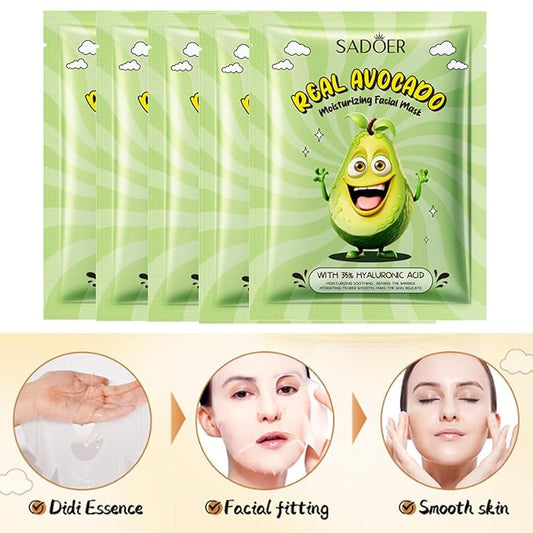 11pcs Avocado Skincare Kit, Skin Care Gift Set with Lip Balm, Toner, Lotion, Face Serum, Eye Cream For Hydrating Skin, Anti-Aging Skin For Women Teen Girls