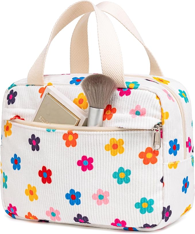 Makeup Bag for Women Cosmetic Bag Large Make Up Organizer Travel Toiletry Bags Waterproof Zipper Tote Pouch Purse for Girls