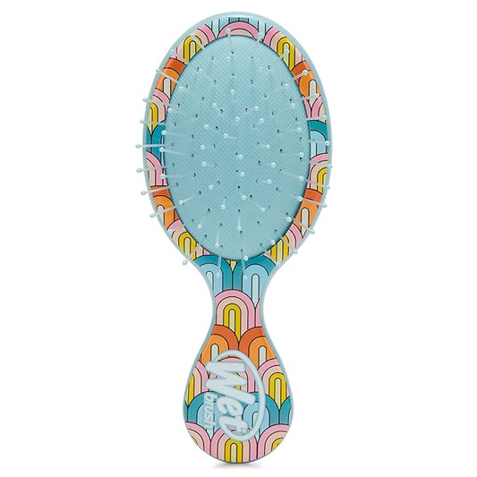 Wet Brush Mini Detangler Hair Brush, Rainbow (Sun Days), Detangling Travel Hairbrush, Ultra-Soft IntelliFlex Bristles Glide Through Tangles with Ease, Pain-Free, All Hair Types, Limited Edition