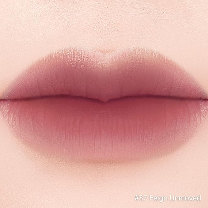 BBIA Last Velvet Lip Tint - Soft & Creamy Matte Finish Lip Stain, Blur Effect with Velvety Texture, Long-Lasting, High Pigment, Lightweight, Non-Drying, Korean Lip Makeup (37 FEIGN UNMOVED)