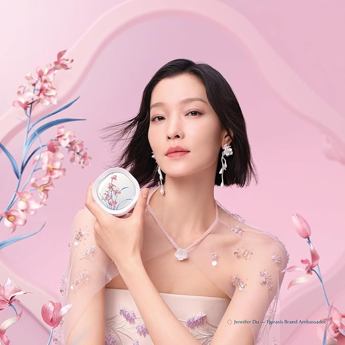 FLORASIS Flawless Jade Breathable Longwear Cushion Foundation (Ode to Embroidery) (N30 Bathing Beauty, 1 Count)