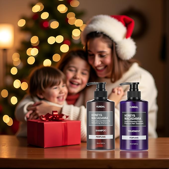 KUNDAL Korean Shampoo and Conditioner Set [Blackberry Bay] Salon-quality, Long Lasting Scent, Moisturizing, Sulfate-Free, Argan & Macadamia Oil, Korean Hair care, 16.9 fl oz each, Stocking Stuffers