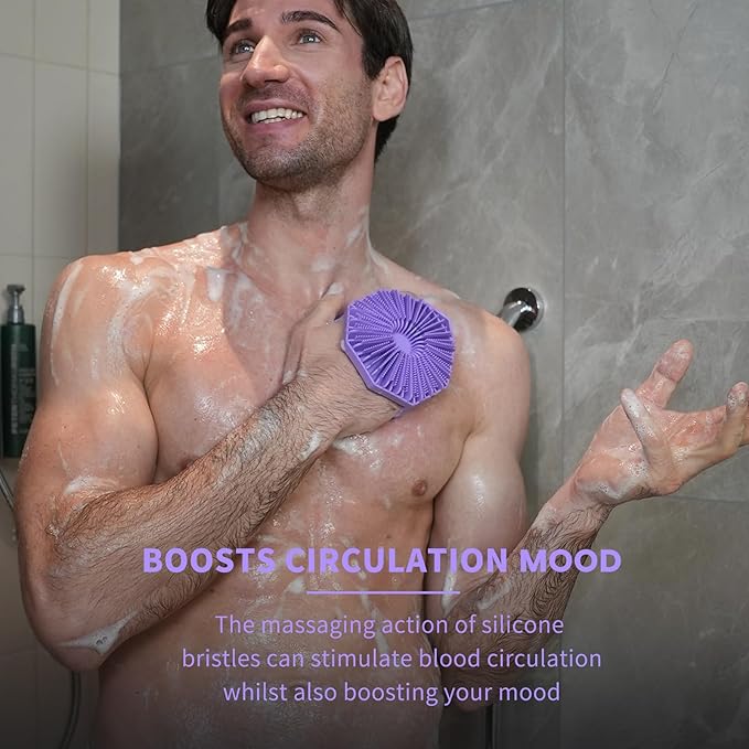 Body Scrubber & Back Scrubber - Purple