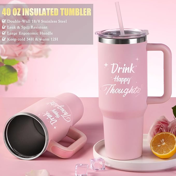 Birthday Gifts for Women Self Care Get Well Soon Gift Baskets, Relaxing Spa Gift Set for Christmas W/Flannel Blanket & 40 OZ Tumbler for Mom Wife Grandma Her Sister Girlfriend, Valentines Mother's Day