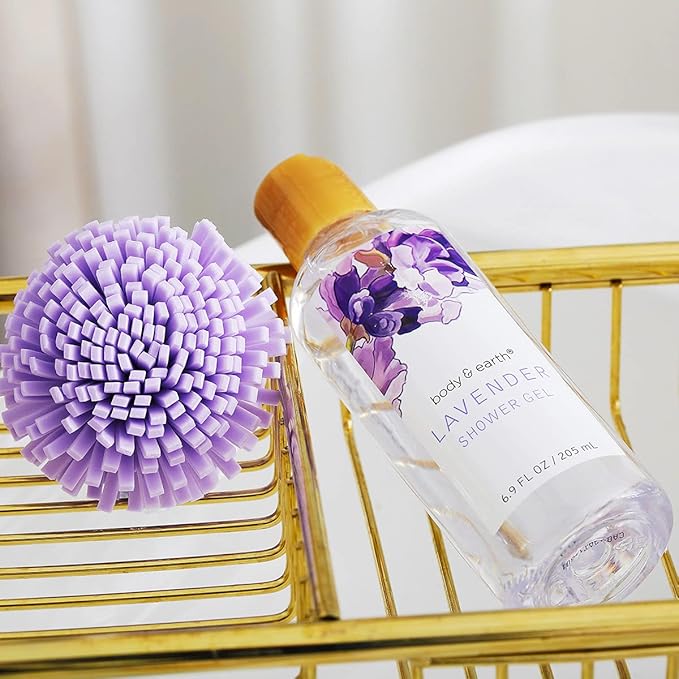 BODY & EARTH Gift Baskets - 11 Pcs Lavender Spa Gifts For Women with Bubble Bath Body Lotion Sets, Bath and Body Gifts Set For Women Christmas Gifts for Her Spa Gift Sets