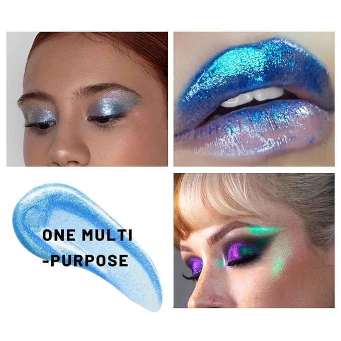 10 Color Glitter Liquid Eyeshadow Set Metallic Shimmer Eye Shadow Sparkling Eyeshadow Gift Set for Women Waterproof Quick Drying