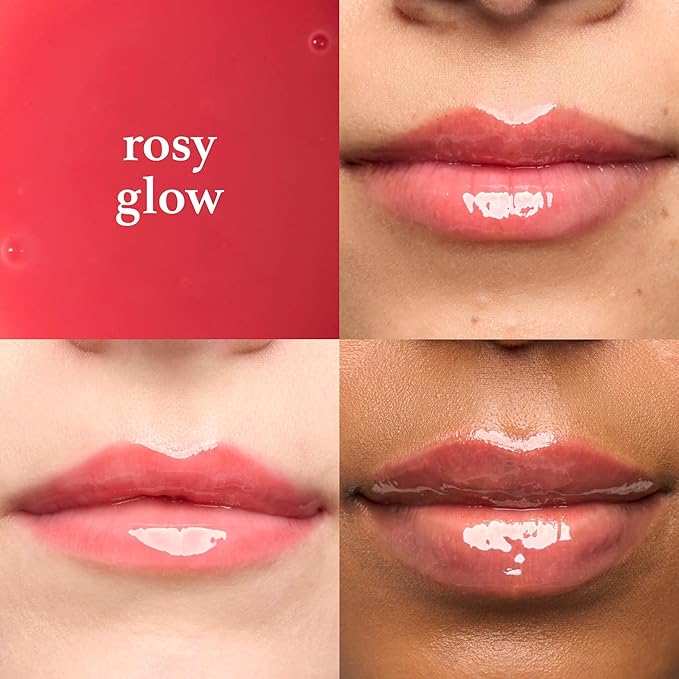 Julep So Plush Lip Oil, Hydrating Lip Treatment, Sheer Color & High-Shine Finish, Infused With Jojoba Oils, Apricot and Avocado, Vegan & Cruelty-free, Rosy Glow