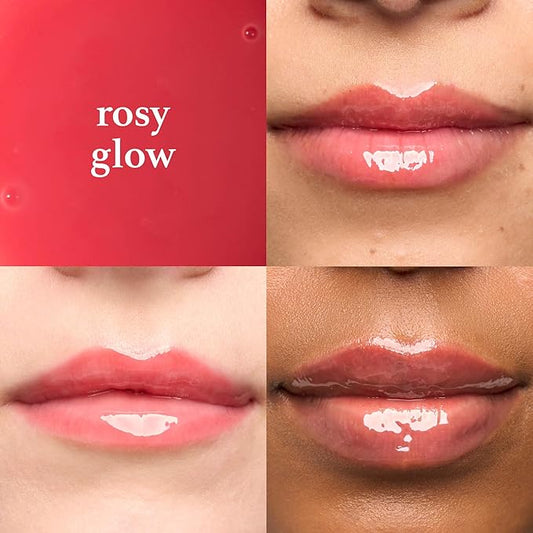 Julep So Plush Lip Oil, Hydrating Lip Treatment, Sheer Color & High-Shine Finish, Infused With Jojoba Oils, Apricot and Avocado, Vegan & Cruelty-free, Rosy Glow