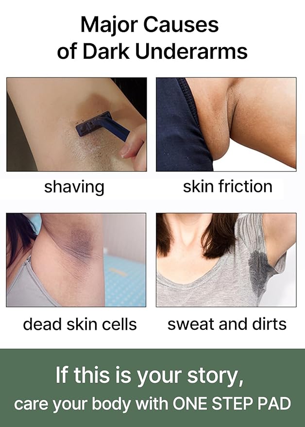 celimax ONE STEP Body Brightening Pad | with Green Tea & White Truffle, for Underarm, Knee & Elbow, Gentle Exfoliating & Hydrating Body Scrub, 110ml (60 pads)