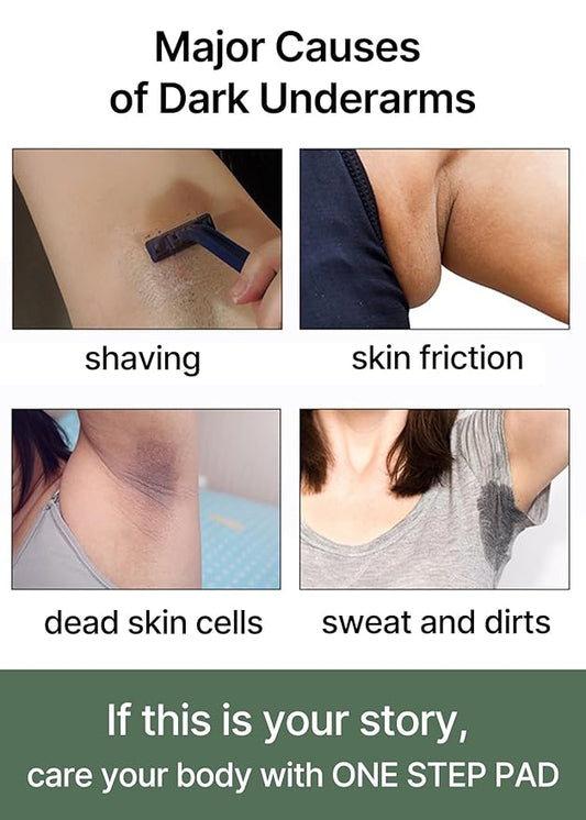 celimax ONE STEP Body Brightening Pad | with Green Tea & White Truffle, for Underarm, Knee & Elbow, Gentle Exfoliating & Hydrating Body Scrub, 110ml (60 pads)