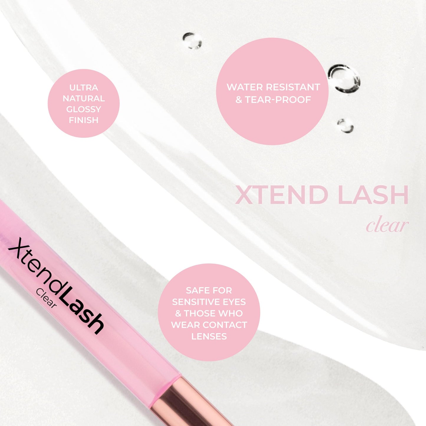 MCoBeauty - Xtendlash Tubing Mascara - Award Winning Clear Mascara for Lifted, Defined Lashes - Richly Pigmented - Smudge Proof, Buildable Formula - Eye Makeup