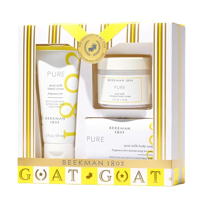Beekman 1802 The Holiday G.O.A.T. Pure 3-Piece Bodycare Gift Set (Fragrance Free)