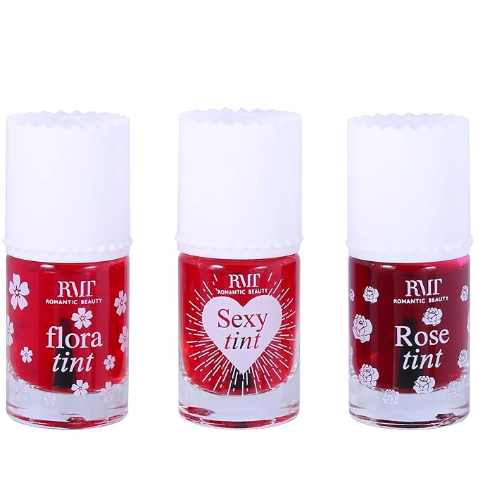 Beauty Bundle Lip & Cheek Tint Stain Set, Long Lasting Waterproof, Lightweight, Non-Sticky, Transfer-Proof, Matte Finish Lip Tint 3 Different Shades Lasts All Day