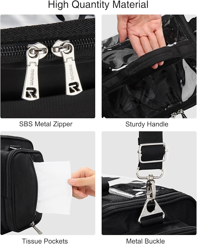 Makeup Brush Bag, Makeup Artist Must Haves, Professional Travel Makeup Brush Case, Extra Large Stand Up Make Up Brush Holder Makeup Organizer, Full Open With Compartments and Shoulder Strap